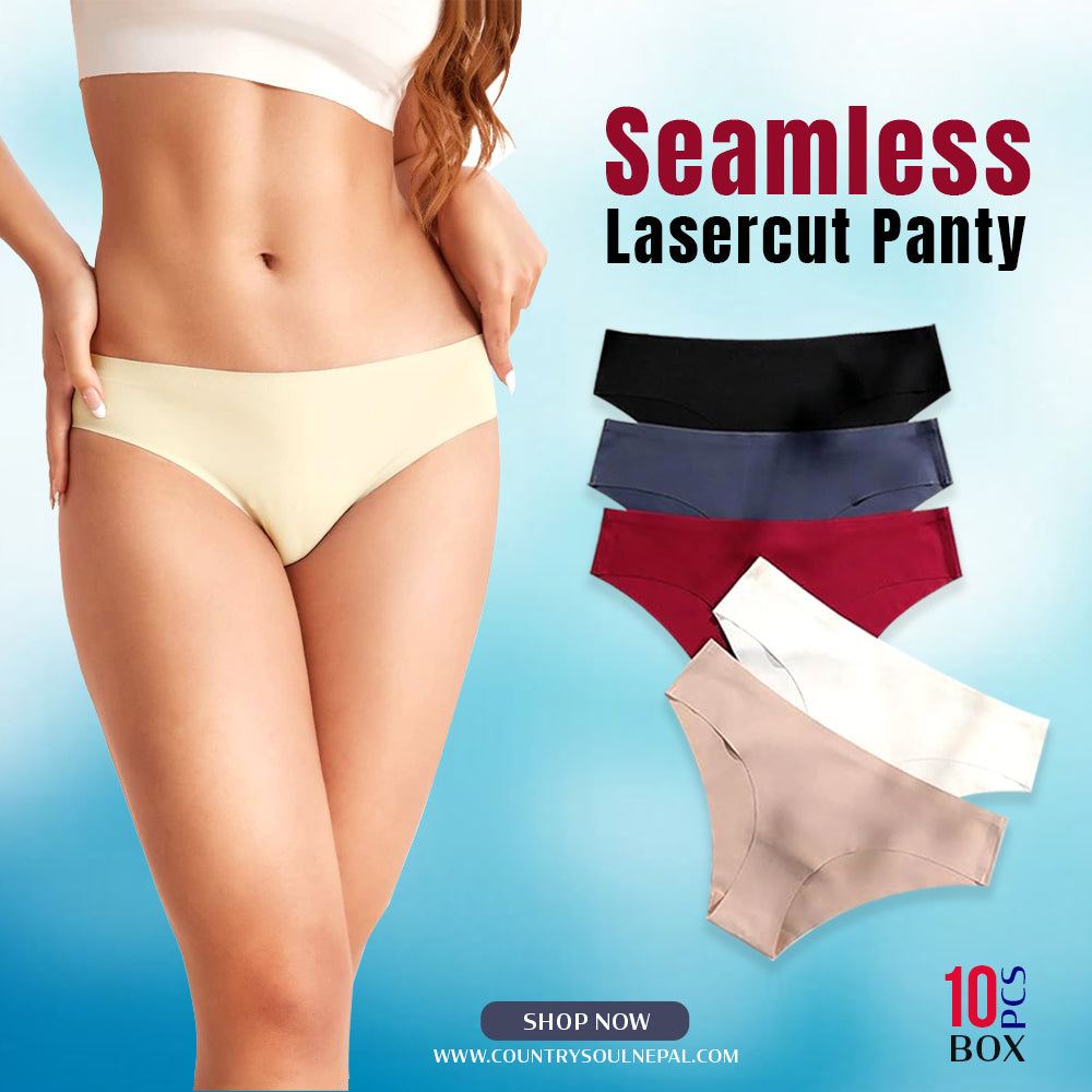 Seamless Lasercut Panty 10 Pcs Assorted Box