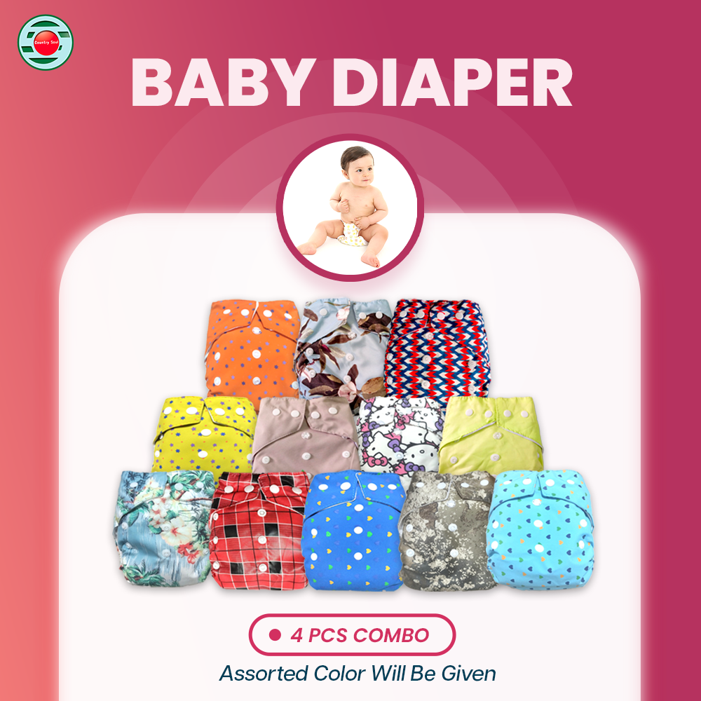 4 Pcs Baby Diaper